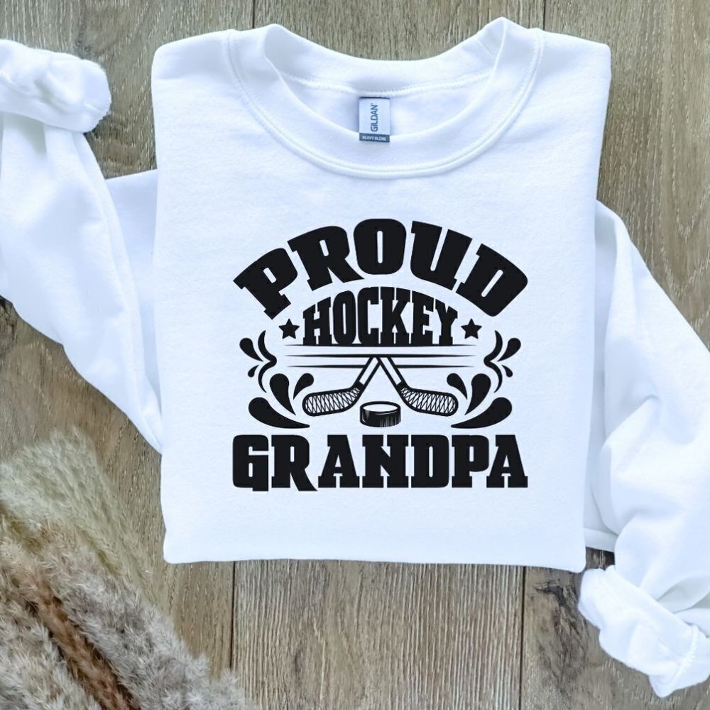 Proud Hockey Grandpa Sweatshirt Sweater